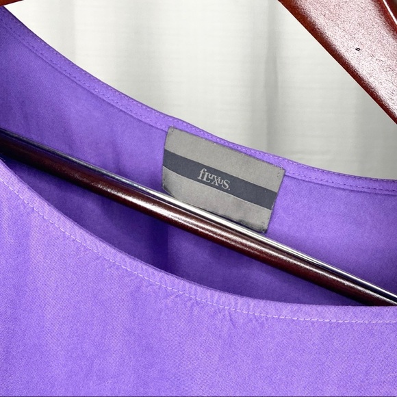 FLuXus•soft oversized purple black ombré dolman sleeve tee small - Picture 3 of 6